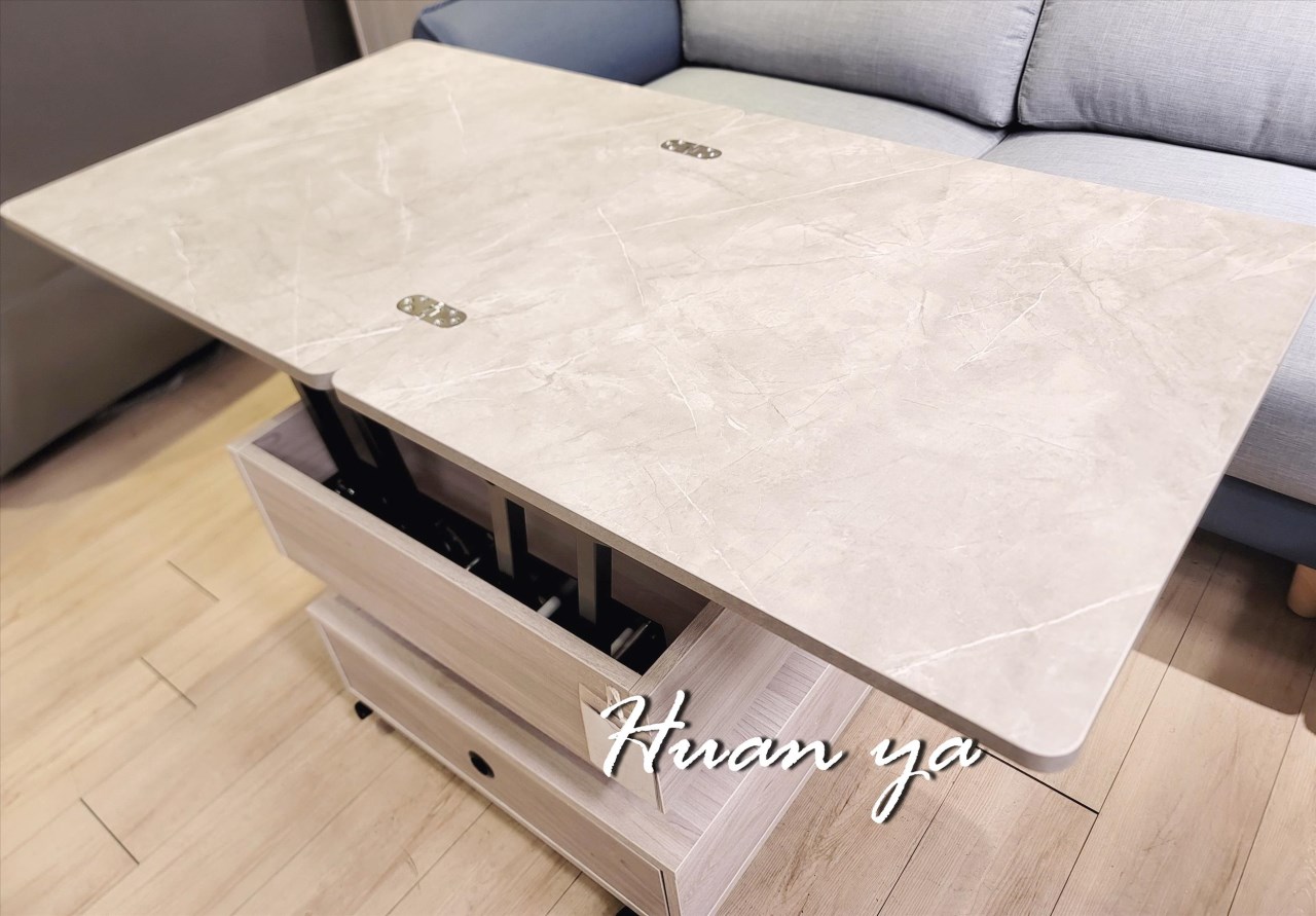 艾爾伸降大茶几【附有滾輪】