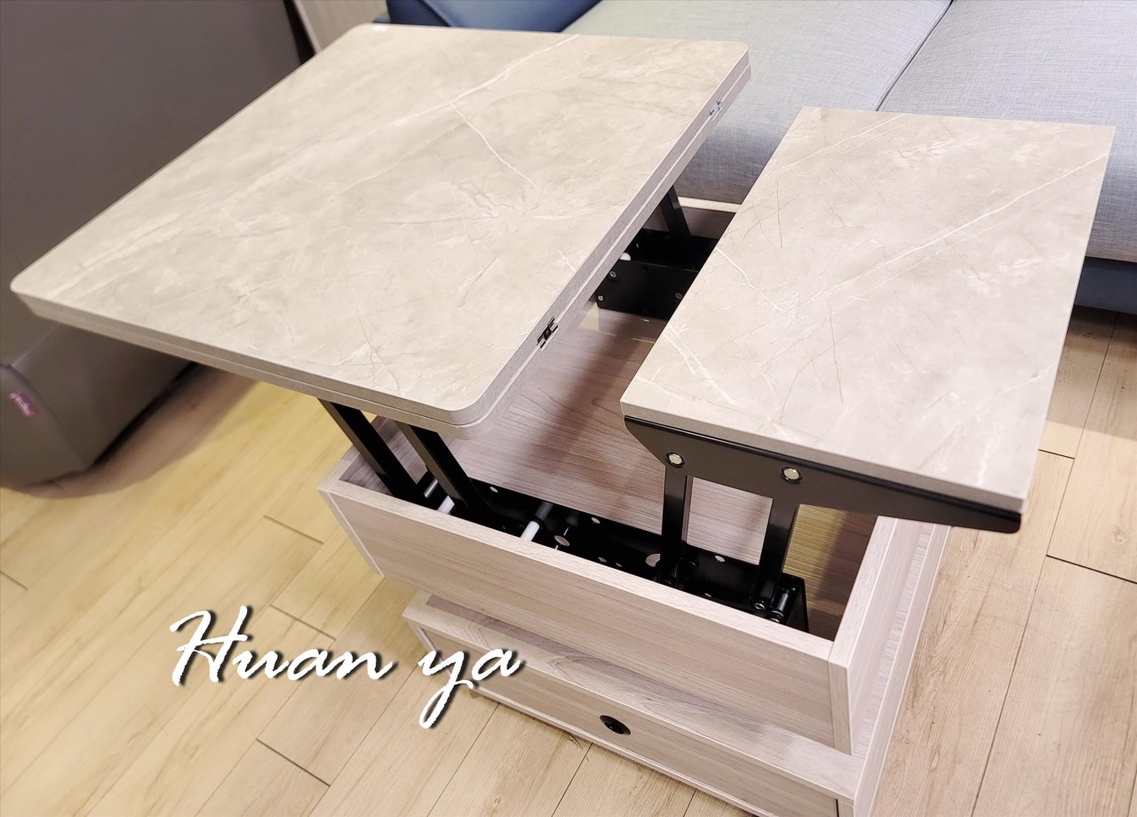 艾爾伸降大茶几【附有滾輪】