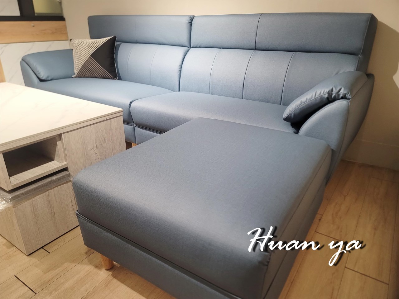 布魯斯貓抓皮L型沙發【Made in TAIWAN】