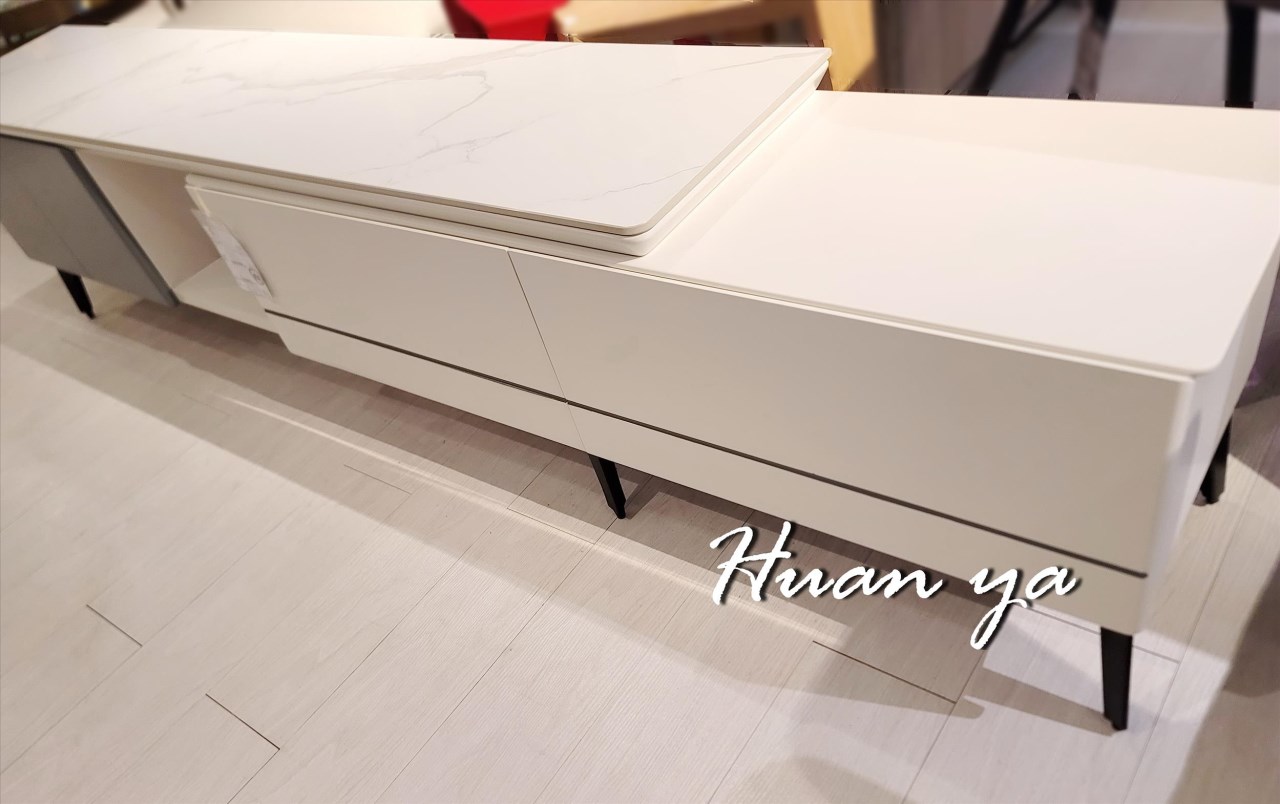 名品陶板伸縮電視櫃【160.5~250cm伸縮】