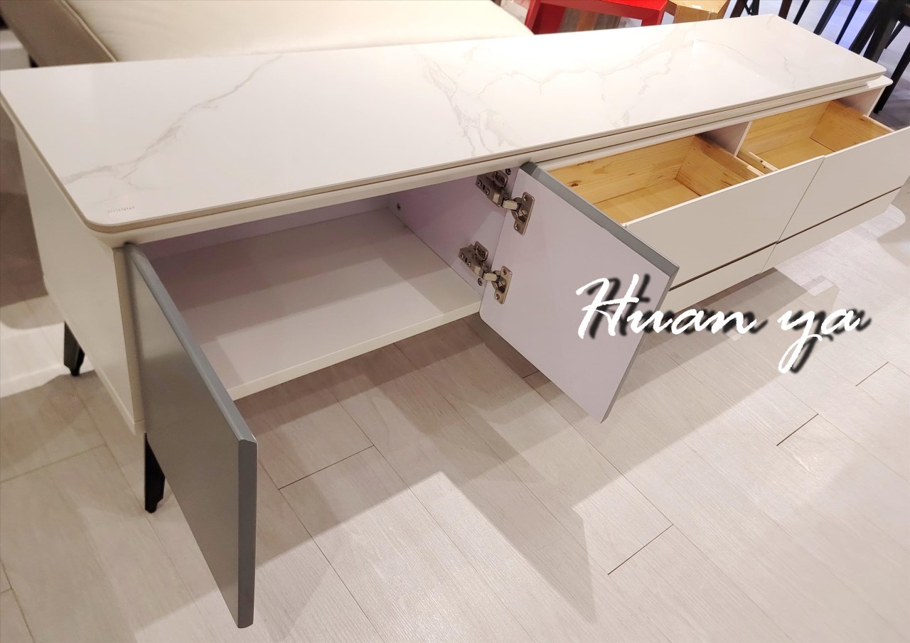 名品陶板伸縮電視櫃【160.5~250cm伸縮】