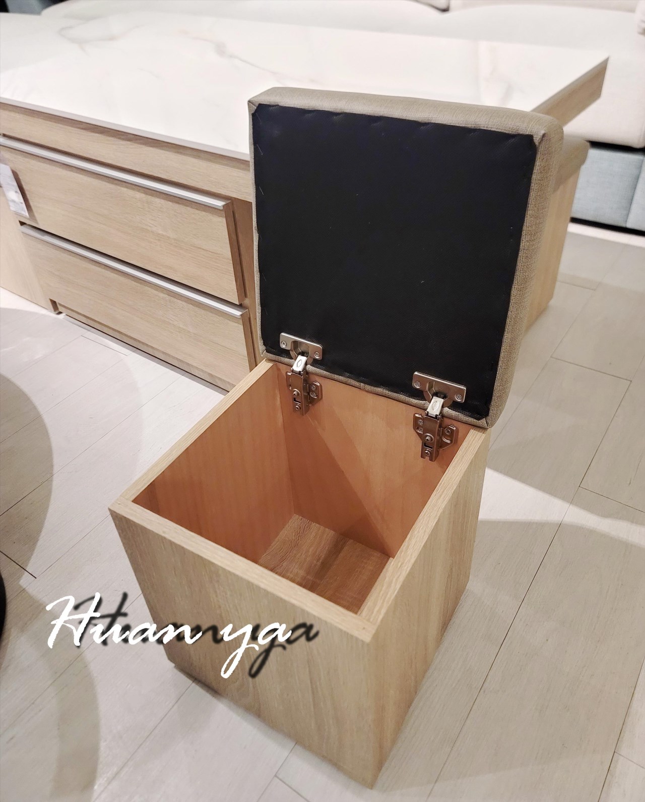 茱麗梧桐木岩板大茶几