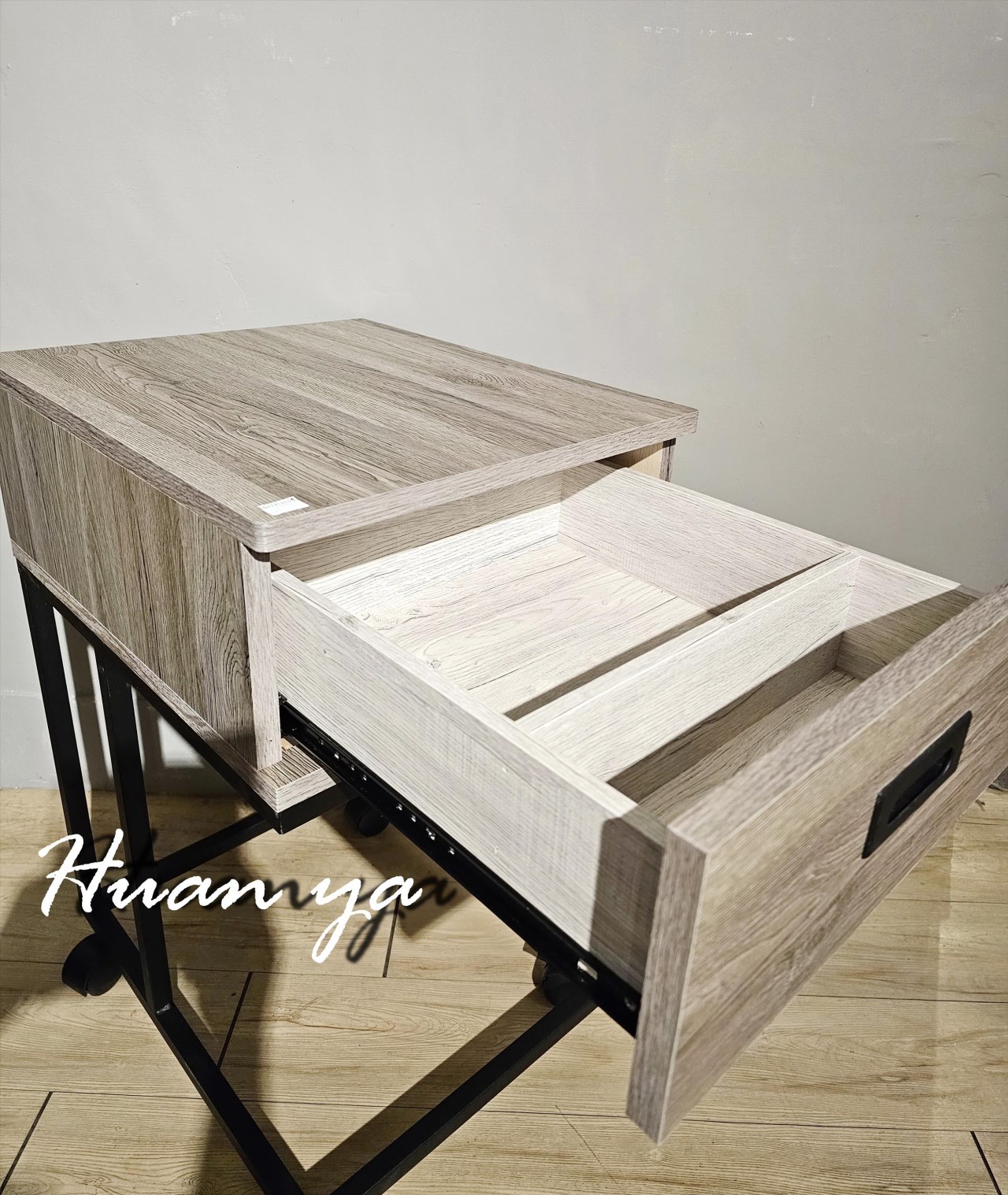 里昂灰橡木置物邊几【可當小茶几、床頭櫃】