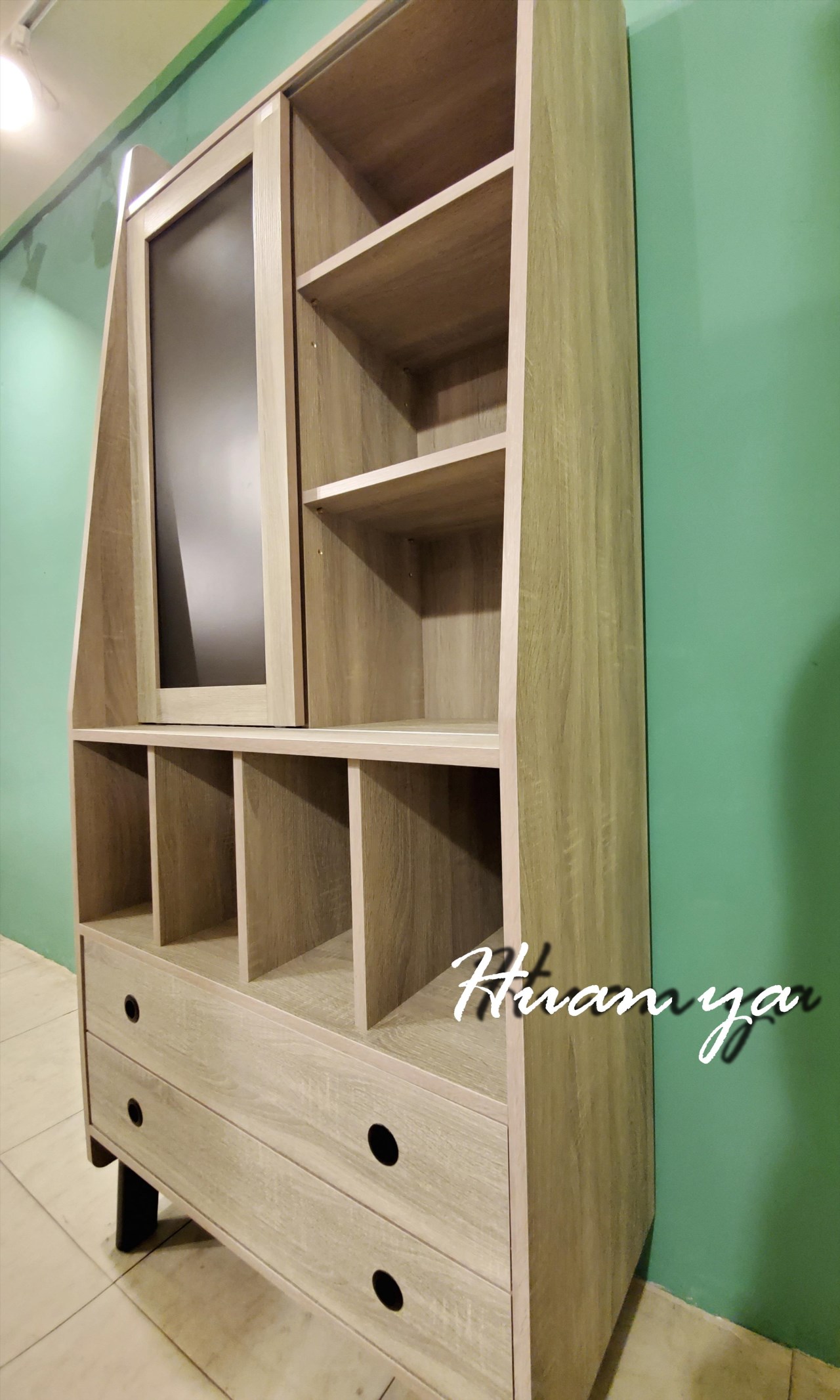 梵帝諾灰橡木文書櫃【玄關櫃  置物櫃】