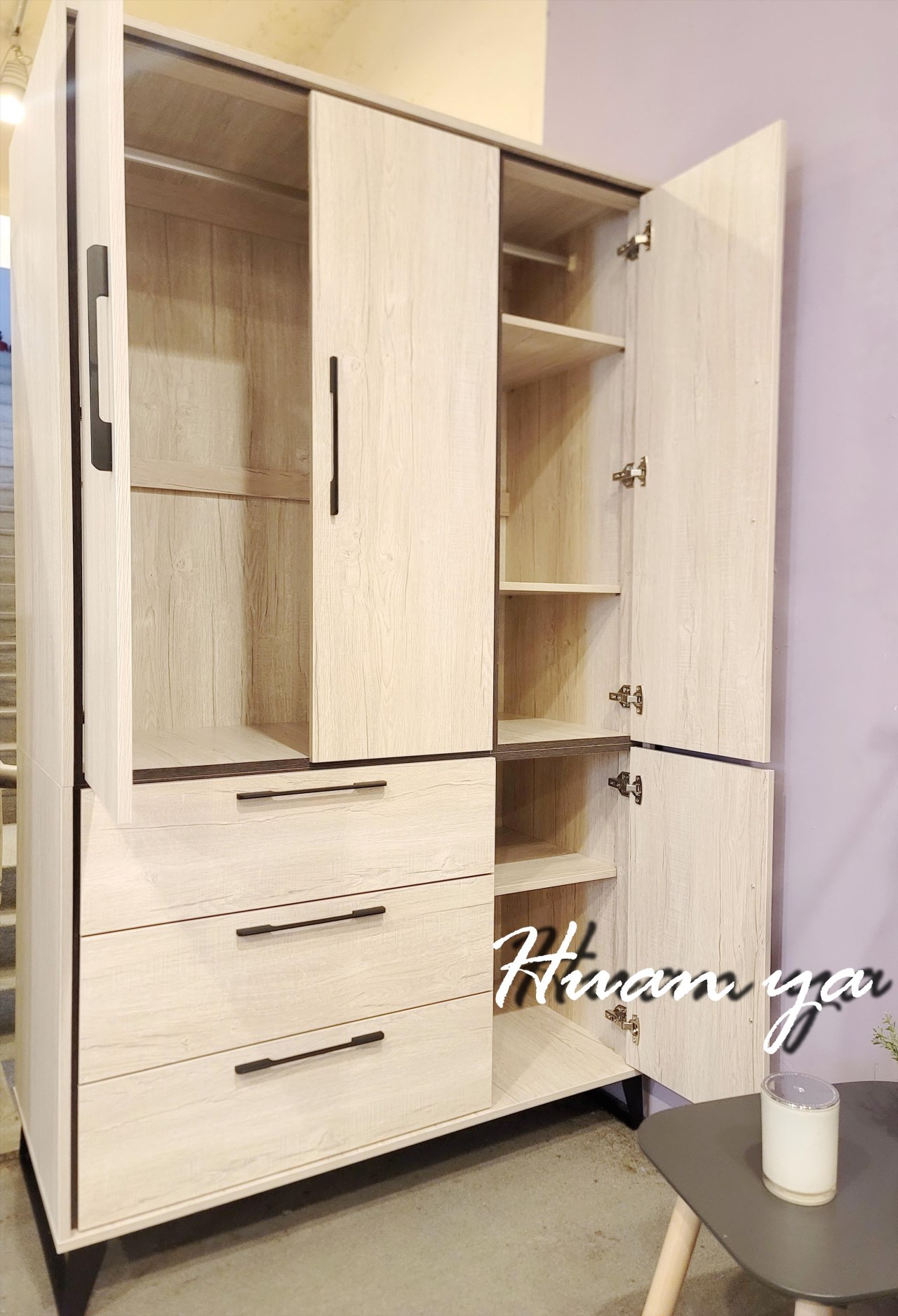 普心白栓木四尺衣櫃