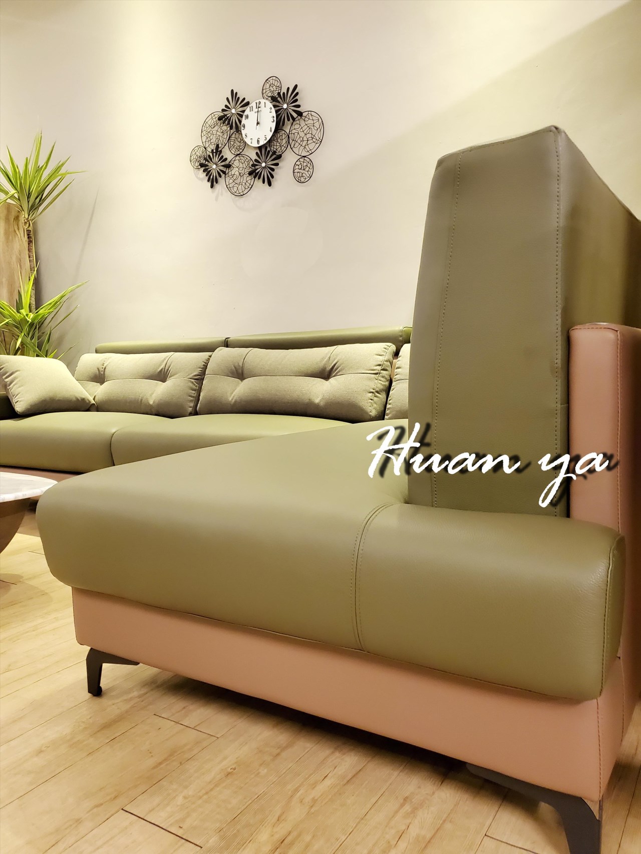 德夫經典 牛皮L型沙發