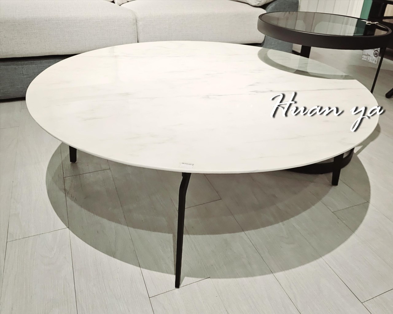 巴洛卡拉白石材大茶几