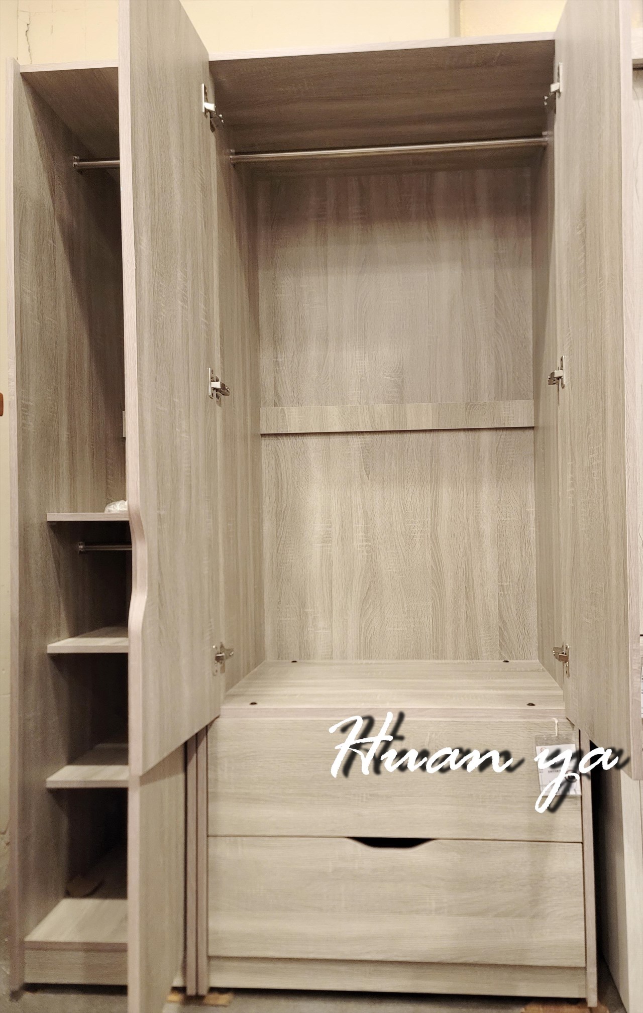 科普古橡灰衣櫃【可拆買】