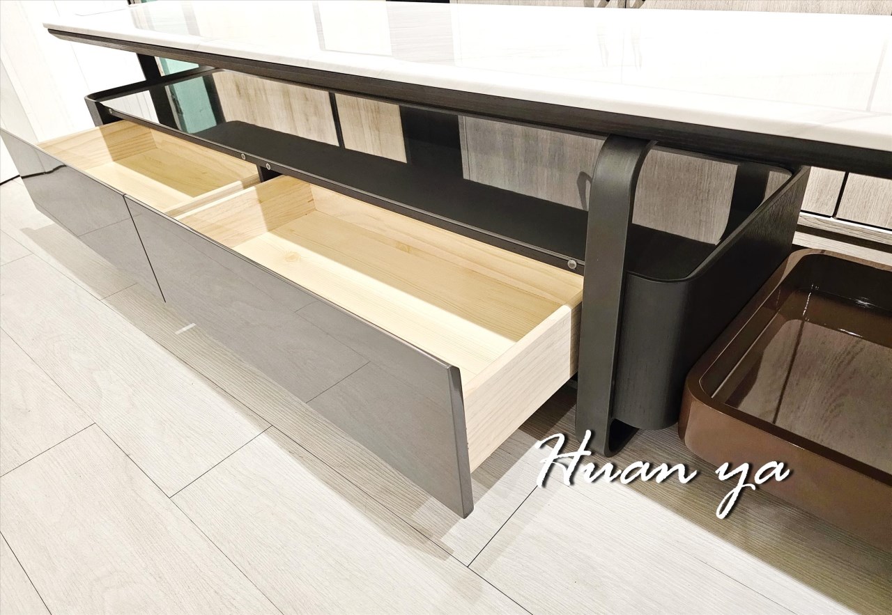 伊蘿莉七尺石材電視長櫃