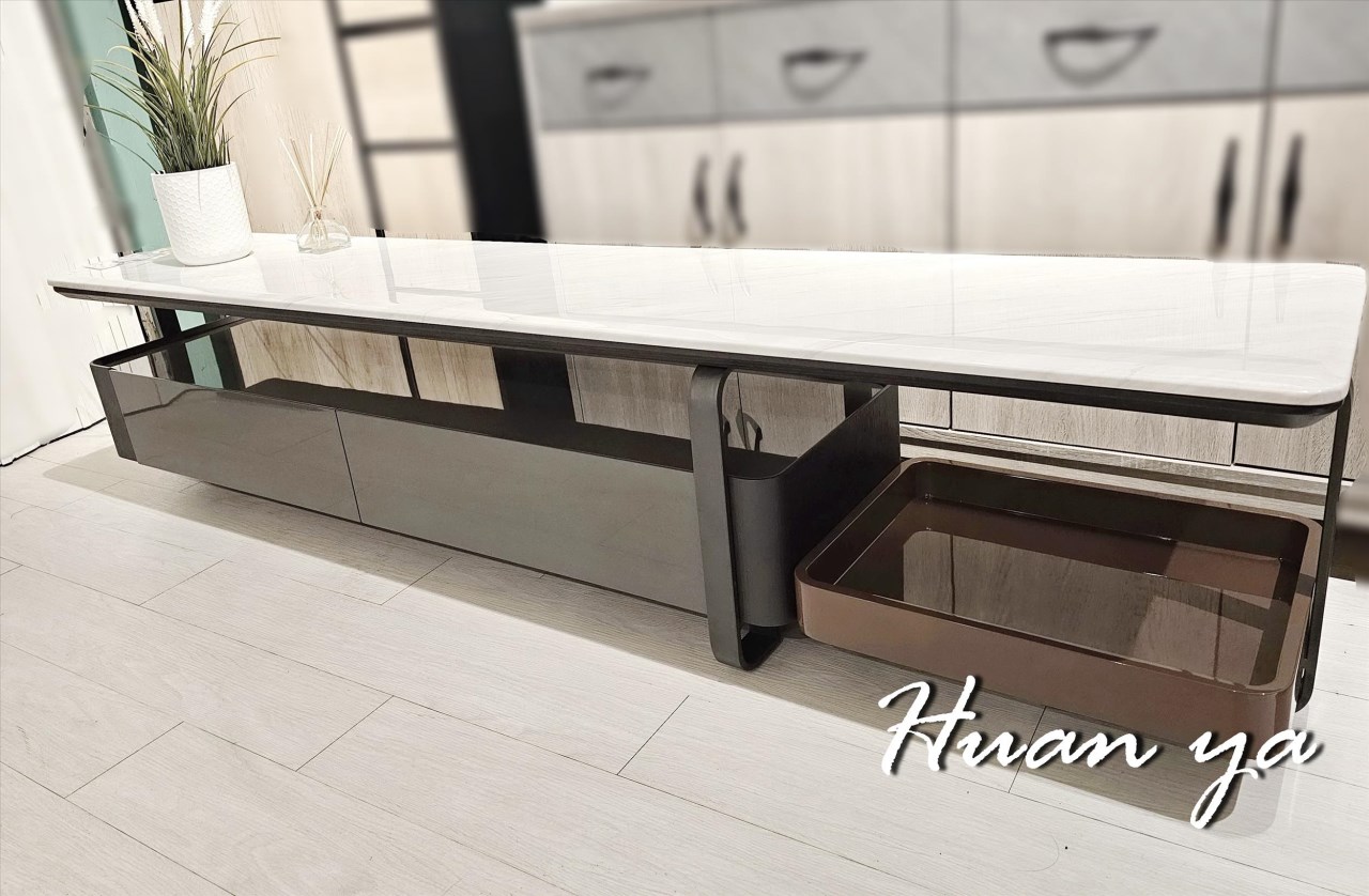 伊蘿莉七尺石材電視長櫃