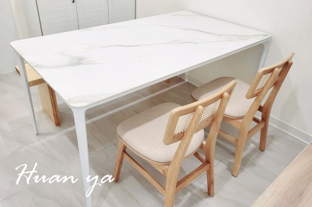 克麗斯汀北歐白餐桌【160cm】四種尺寸