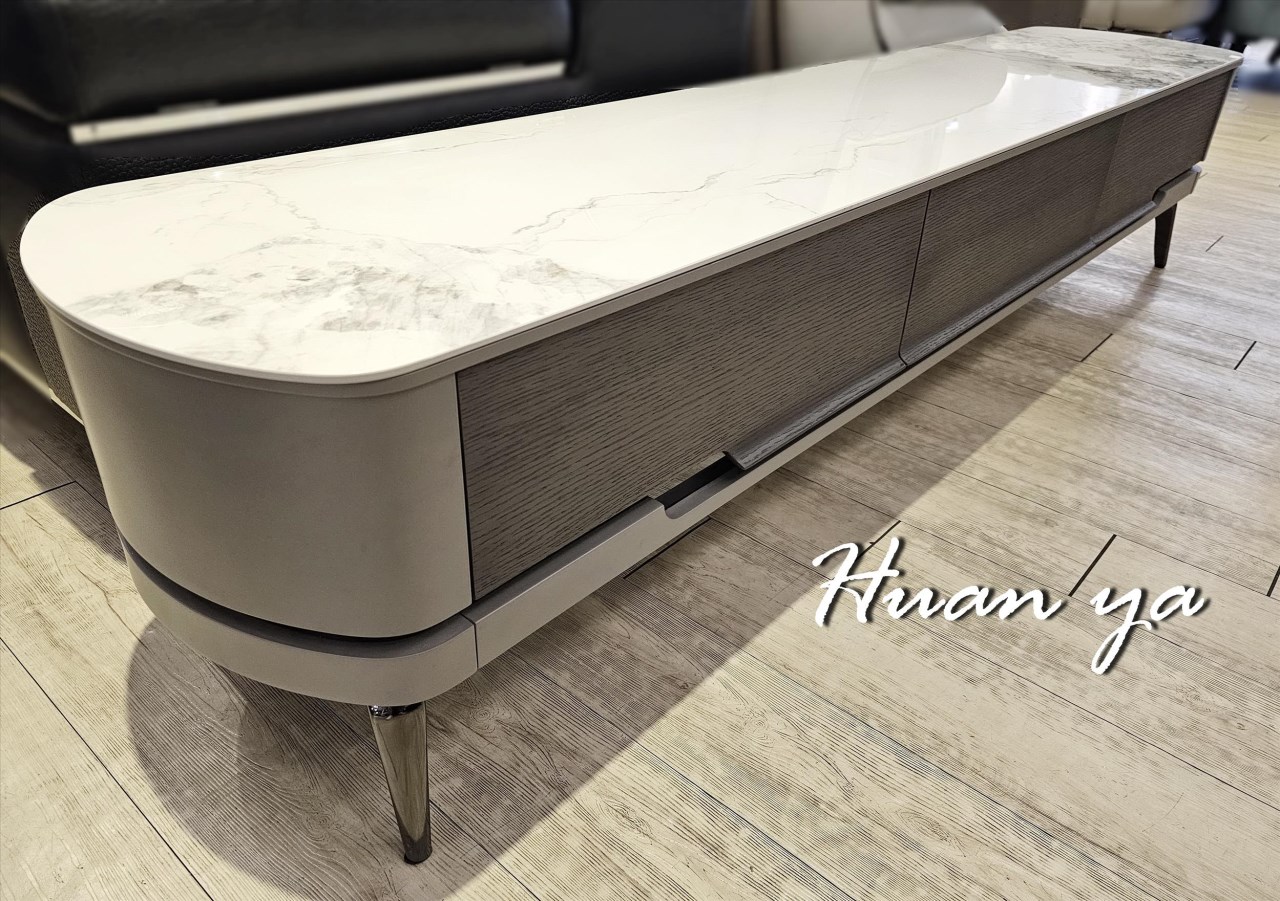 歐圓陶板電視長櫃