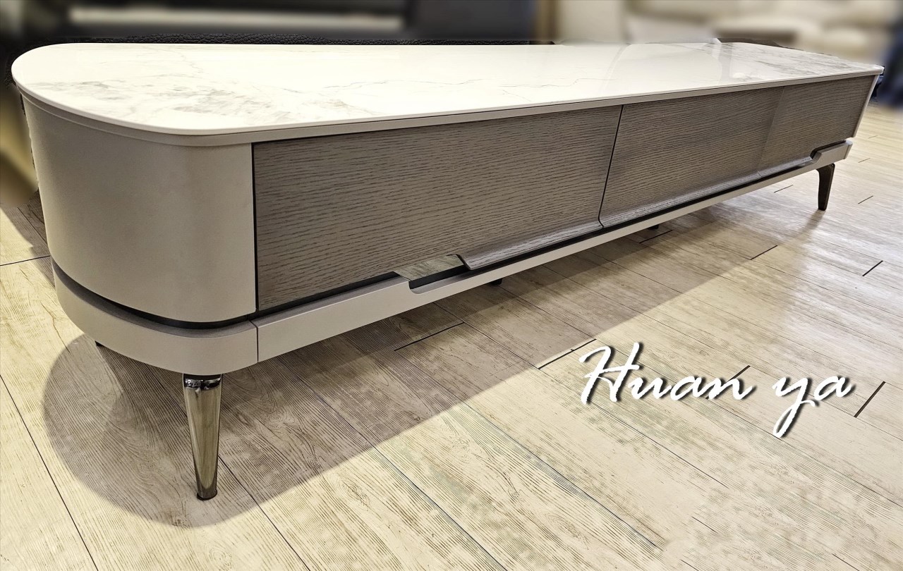 歐圓陶板電視長櫃