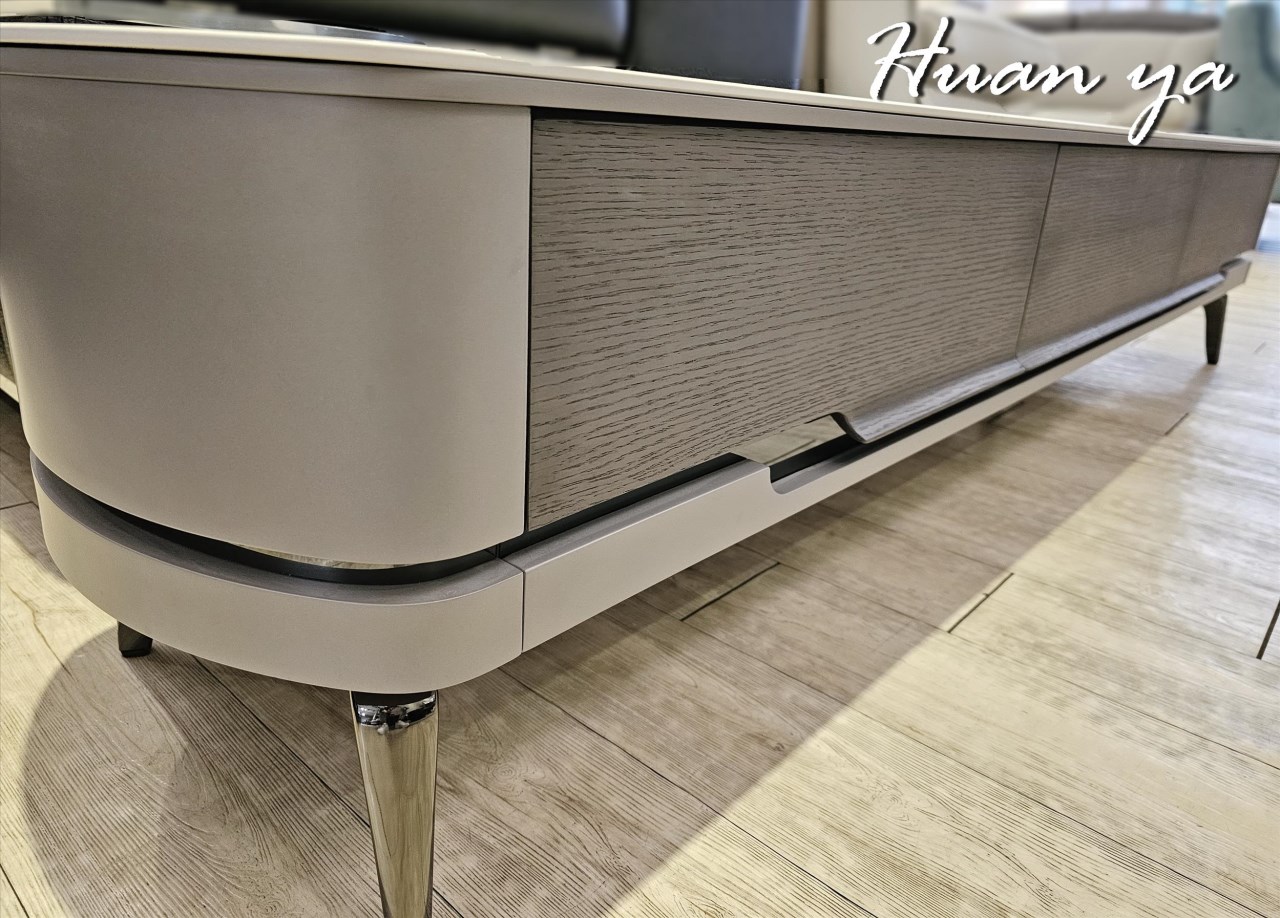 歐圓陶板電視長櫃