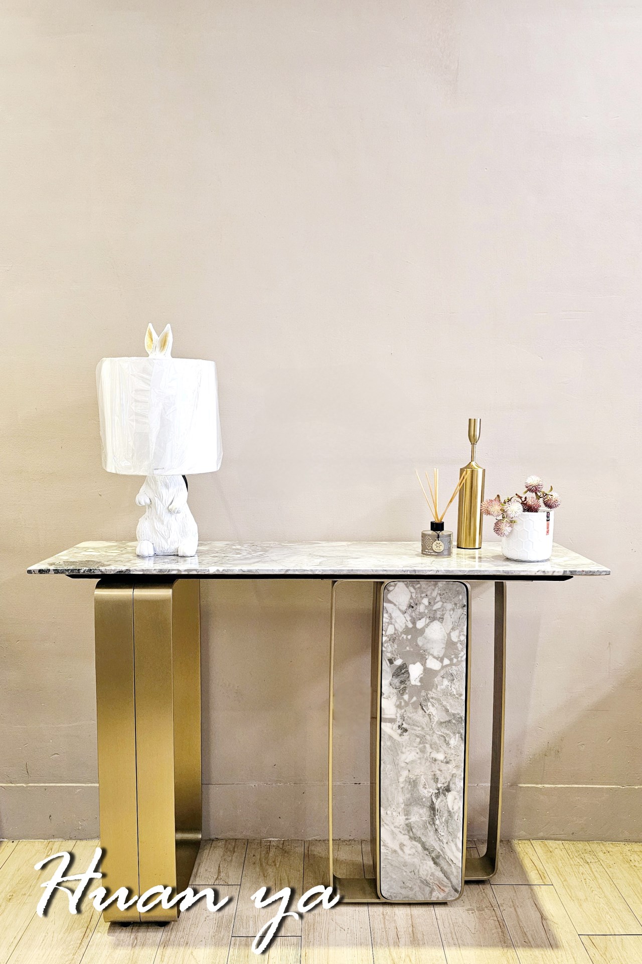 米德天然石玄關桌【可訂製餐桌】