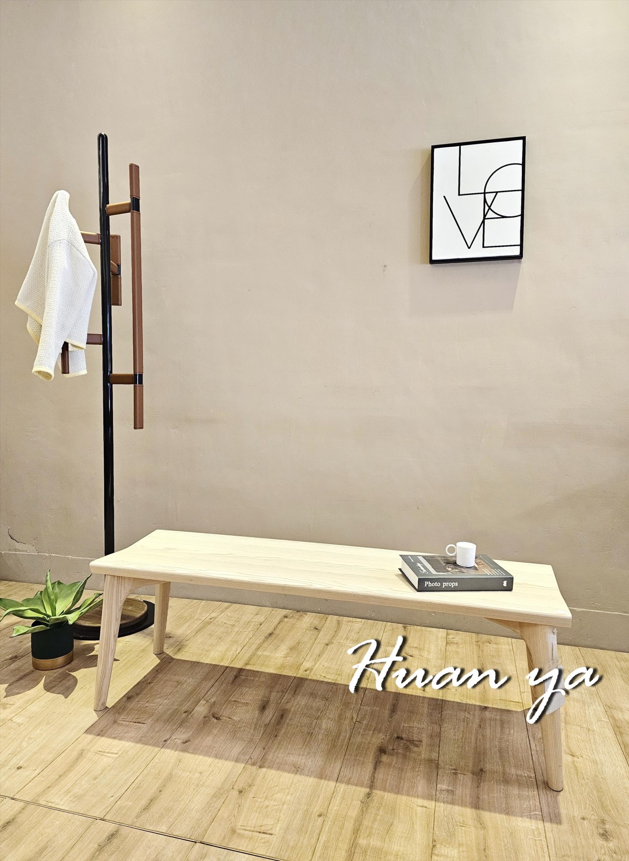 羅馬栓木全實木長椅