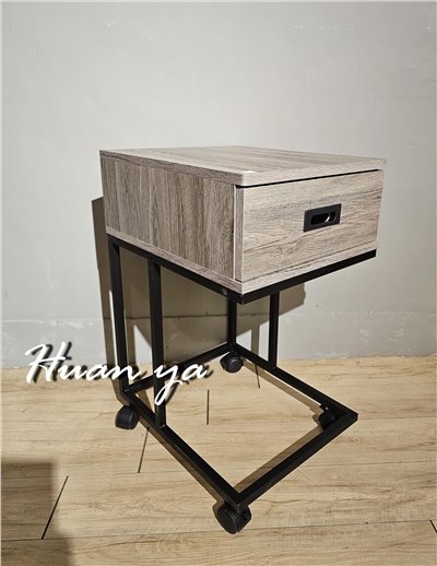 里昂灰橡木置物邊几【可當小茶几、床頭櫃】